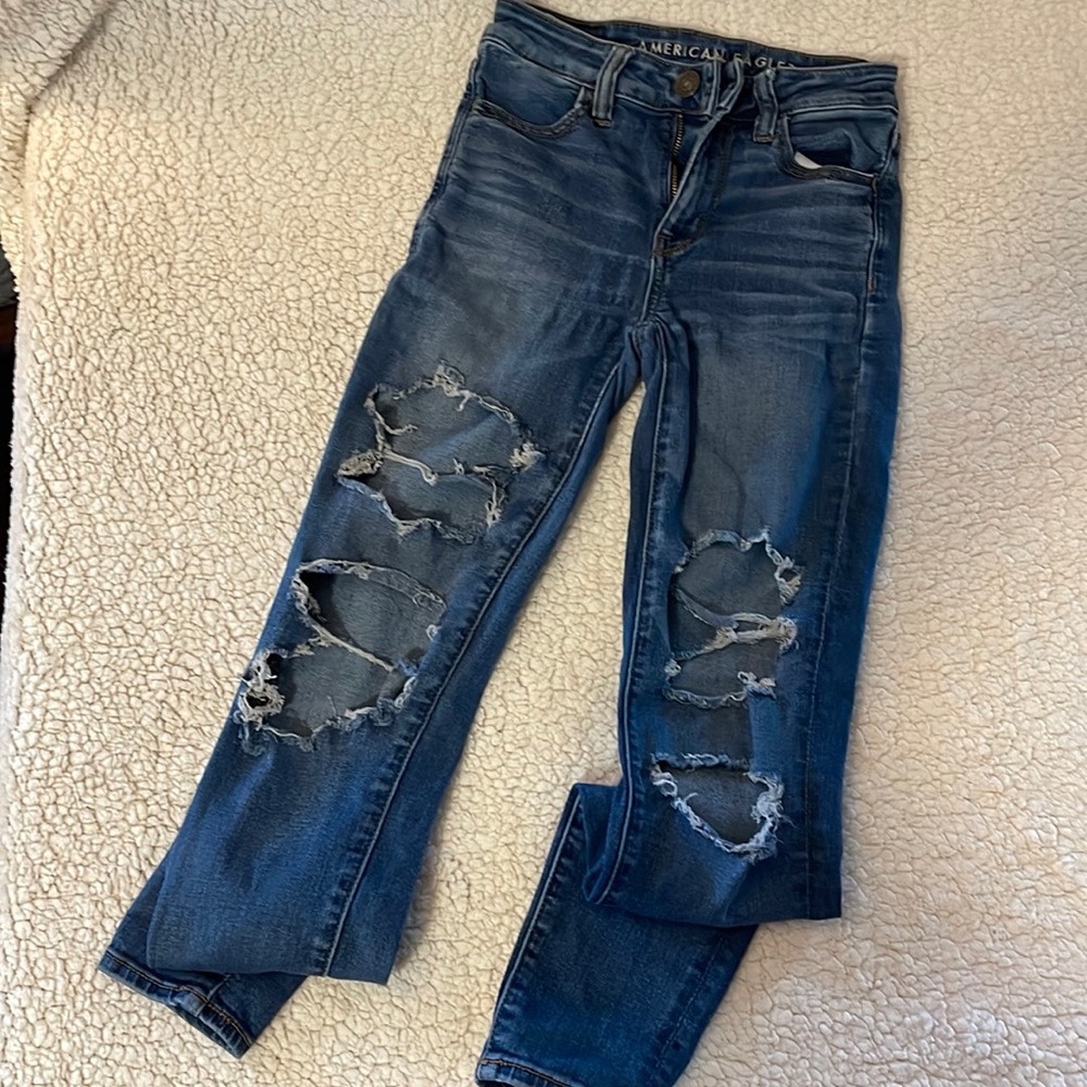 American Eagle Hi Rise Jeggings Size 0
